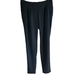 NWT Bisou Bisou Women's Black Pull On Elastic Waist Dress Pants Size XS G14